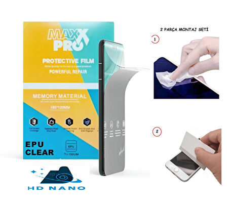 One PLUS 6 NANO Ekran Koruyucu Esnek ULTRA İnce - MAXXPRO - HD ŞEFFAF
