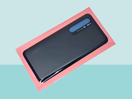 Tkgz - Xiaomi Mi NOTE 10 Lite Arka Kapak Batarya Kapağı - SİYAH