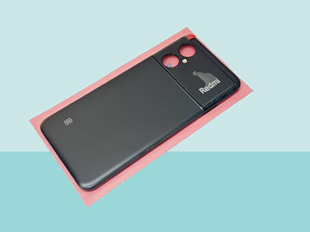 Tkgz - Xiaomi Redmi NOTE 11E FULL KASA Arka Kapak Batarya Kapağı - SİYAH