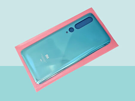 Tkgz - Xiaomi Mİ 10 Arka Kapak Batarya Kapağı - 5G MAVİ