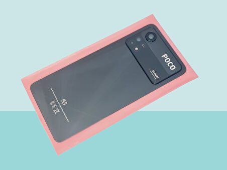 Tkgz - Xiaomi POCO X4 PRO Arka Kapak Batarya Kapağı (Cam Full Lensli) - SİYAH