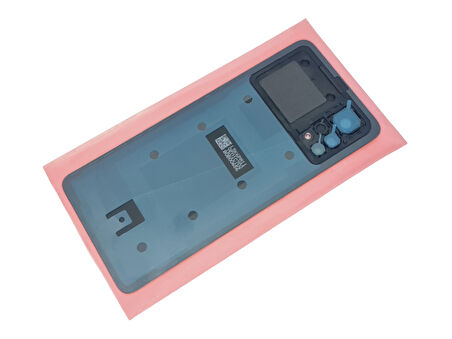 Tkgz - Xiaomi POCO X4 PRO Arka Kapak Batarya Kapağı (Cam Full Lensli) - SİYAH