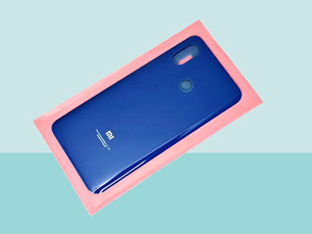 Tkgz - Xiaomi Mi 8 Arka Kapak Batarya Kapağı - MAVİ