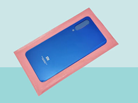 Tkgz - Xiaomi Mİ 9SE Arka Kapak Batarya Kapağı - MAVİ