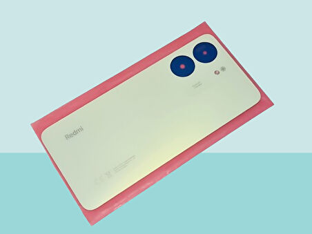Tkgz - Xiaomi Redmi 13C Arka Kapak Batarya Kapağı - BEYAZ