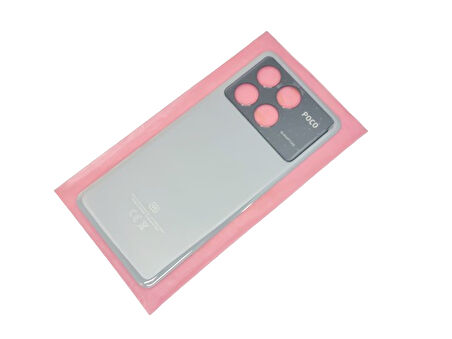 Tkgz - Xiaomi POCO X6 PRO Arka Kapak Batarya Kapağı - GRİ