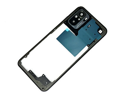 Tkgz - Xiaomi Redmi NOTE 10S (4G) FULL KASA Arka Kapak Batarya Kapağı - SİYAH