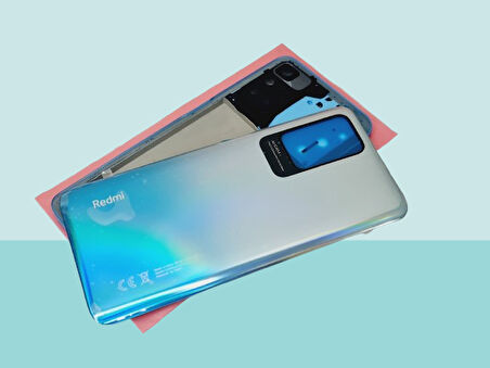 Tkgz - Xiaomi Redmi 10 - 2022 - FULL KASA Arka Kapak Batarya Kapağı - MAVİ