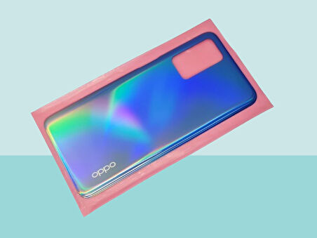 Tkgz - Oppo A55 Arka Pil Batarya Kapağı - MAVİ