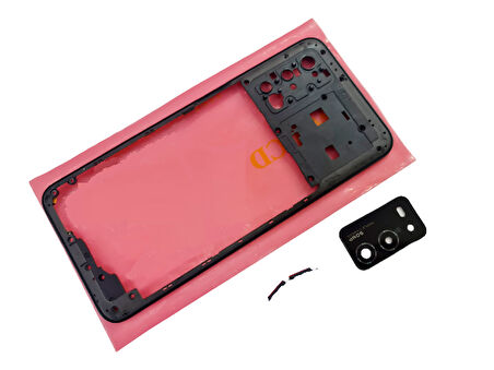 Tkgz - Oppo A55 FULL KASA Arka Kapak Batarya Kapağı - SİYAH