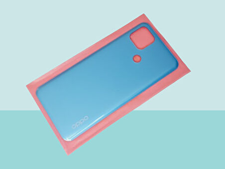 Tkgz - Oppo A15 A15S Arka Kapak Batarya Kapağı - MAVİ