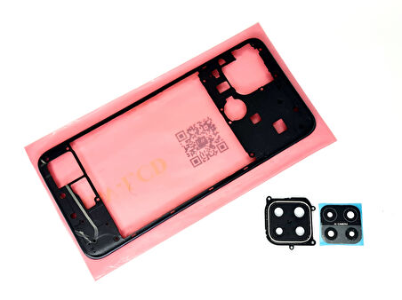 Tkgz - Oppo A15 A15S FULL KASA Arka Kapak Batarya Kapağı - SİYAH