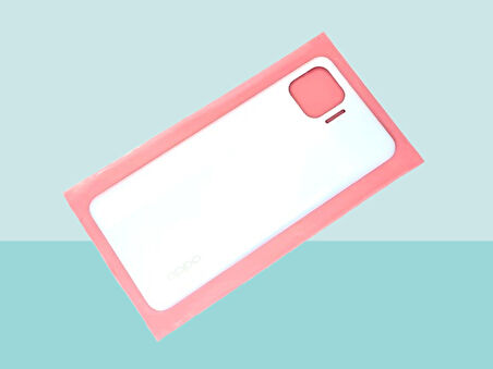 Tkgz - Oppo Reno 4 Lite Arka Kapak Batarya Kapağı - BEYAZ