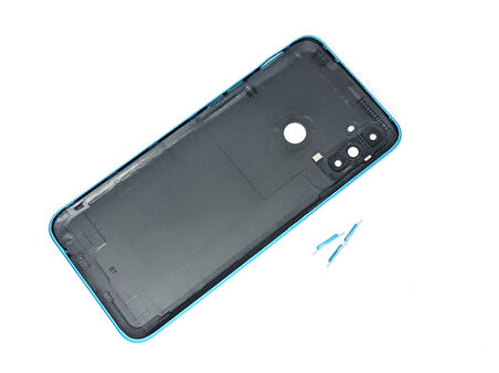 Tkgz - Oppo Realme C3 FULL KASA Arka Kapak Batarya Kapağı - MAVİ