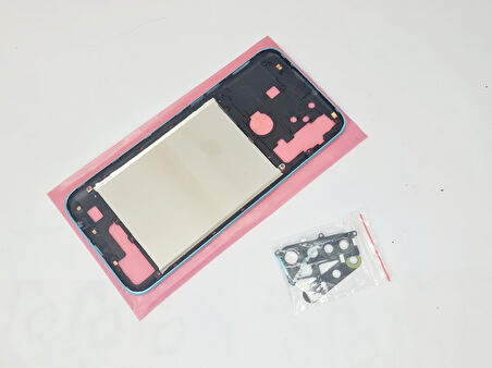 Tkgz - Oppo Realme 6İ FULL KASA Arka Kapak Batarya Kapağı - MAVİ