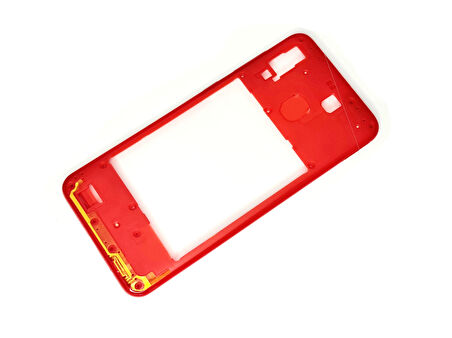 Tkgz - Samsung Galaxy A20 A 205 FULL KASA Arka Kapak Batarya Kapağı - KIRMIZI