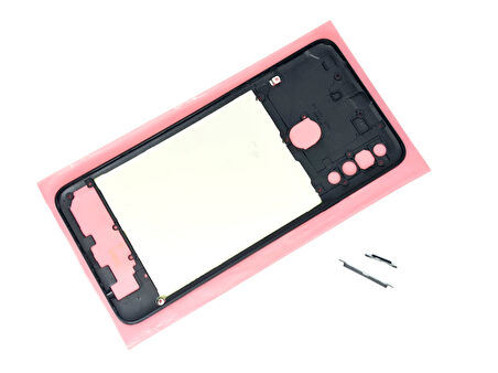 Tkgz - Samsung Galaxy A20S FULL KASA Arka Kapak Batarya Kapağı - SİYAH