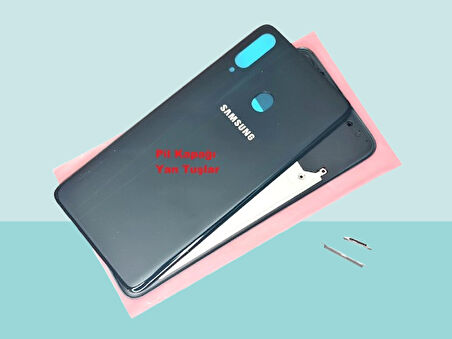 Tkgz - Samsung Galaxy A20S FULL KASA Arka Kapak Batarya Kapağı - YEŞİL