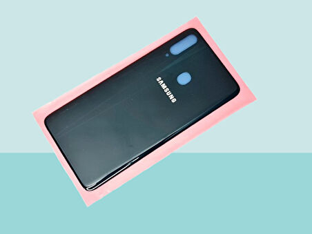 Tkgz - Samsung Galaxy A20S A207 Arka Kapak Batarya Kapağı - MAVİ
