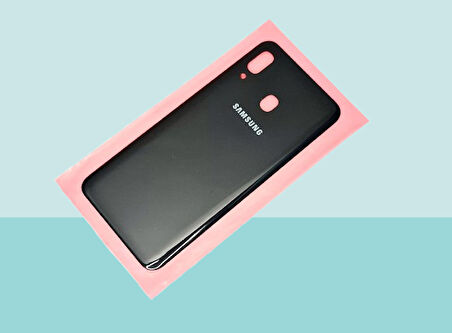Tkgz - Samsung Galaxy A30 A305 Arka Kapak Batarya Kapağı - SİYAH