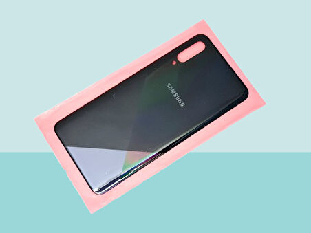 Tkgz - Samsung Galaxy A30S A307 Arka Kapak Batarya Kapağı - SİYAH