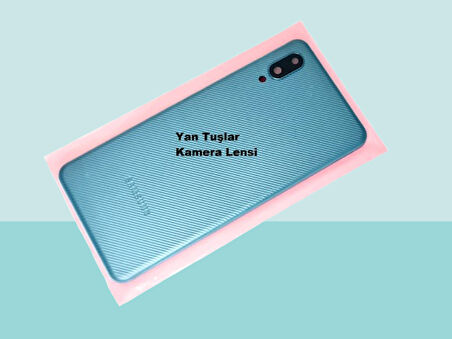 Tkgz - Samsung Galaxy A02 FULL KASA Arka Kapak Batarya Kapağı - MAVİ