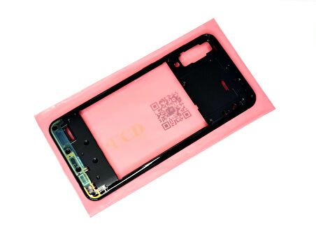 Tkgz - Samsung Galaxy A50S A507 FULL KASA Arka Kapak Batarya Kapağı - SİYAH