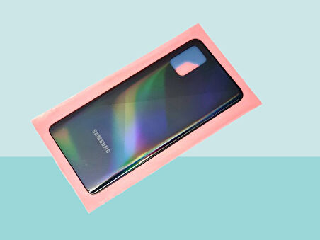 Tkgz - Samsung Galaxy A51 A515 Arka Kapak Batarya Kapağı - SİYAH