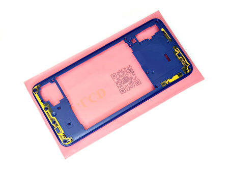 Tkgz - Samsung Galaxy A70 A705 FULL KASA Arka Kapak Batarya Kapağı - MAVİ