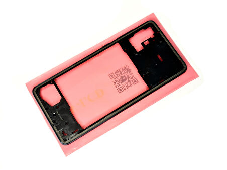 Tkgz - Samsung Galaxy A71 A715 FULL KASA Arka Kapak Batarya Kapağı - SİYAH