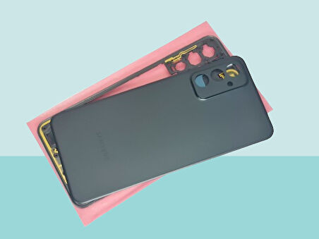 Tkgz - Samsung Galaxy M23 FULL KASA Arka Kapak Batarya Kapağı - SİYAH