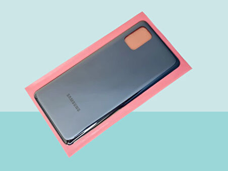 Tkgz - Samsung Galaxy M51 Arka Kapak Batarya Kapağı - SİYAH