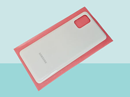 Tkgz - Samsung Galaxy M51 Arka Kapak Batarya Kapağı BAYAZ