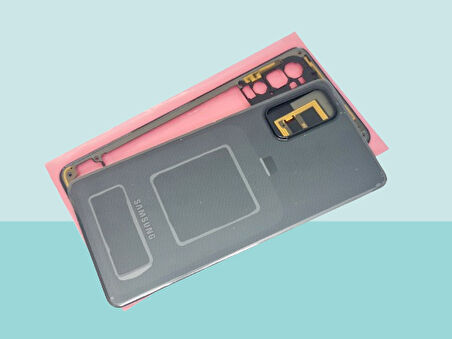 Tkgz - Samsung Galaxy M52 FULL KASA Arka Kapak Batarya Kapağı - SİYAH