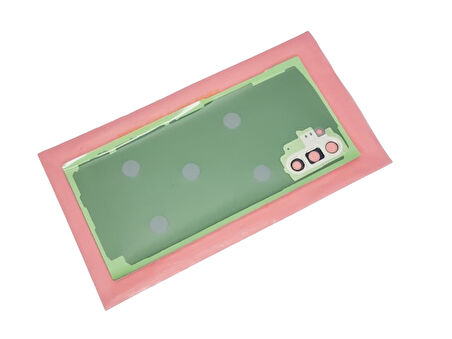 Tkgz - Samsung Galaxy NOTE 10 Arka Kapak Batarya Kapağı (Cam Full Lensli) - SİYAH