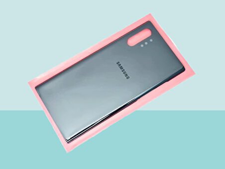 Tkgz - Samsung Galaxy NOTE 10 PLUS Arka Kapak Batarya Kapağı -  SİYAH
