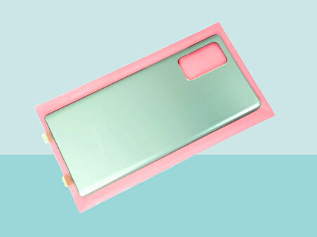 Tkgz - Samsung Galaxy NOTE 20 - SM-N980 Arka Kapak Batarya Kapağı -  YEŞİL