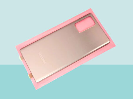 Tkgz - Samsung Galaxy NOTE 20 - SM-N980 Arka Kapak Batarya Kapağı -  GOLD