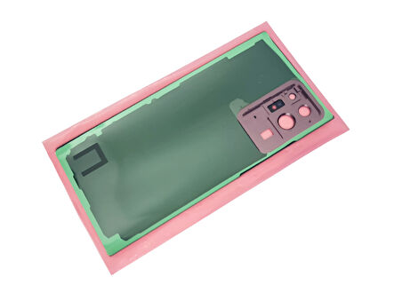 Tkgz - Samsung Galaxy NOTE 20 UTRA Arka Kapak Batarya Kapağı (Cam Full Lensli) - GOLD