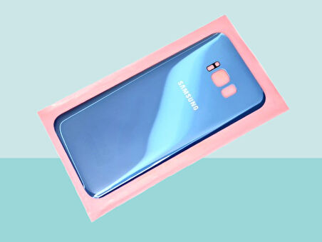 Tkgz - Samsung Galaxy S8 PLUS Arka Kapak Batarya Kapağı -  MAVİ