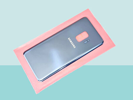 Tkgz - Samsung Galaxy S9 Arka Kapak Batarya Kapağı -  MAVİ