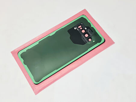 Tkgz - Samsung Galaxy S10 PLUS Arka Kapak Batarya Kapağı (Cam Full Lensli) - BEYAZ