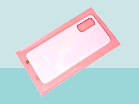 Tkgz - Samsung Galaxy S20 Arka Kapak Batarya Kapağı -  PEMBE
