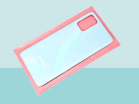 Tkgz - Samsung Galaxy S20 PLUS Arka Kapak Batarya Kapağı -  MAVİ