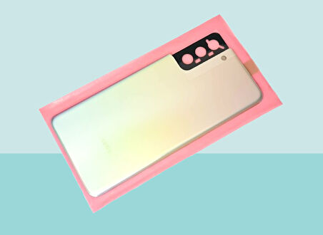 Tkgz - Samsung Galaxy S21 PLUS Arka Kapak Batarya Kapağı -  GRİ