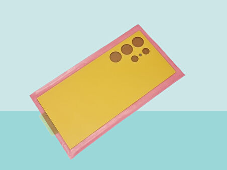 Tkgz - Samsung Galaxy S24 PLUS Arka Kapak Batarya Kapağı - SARI