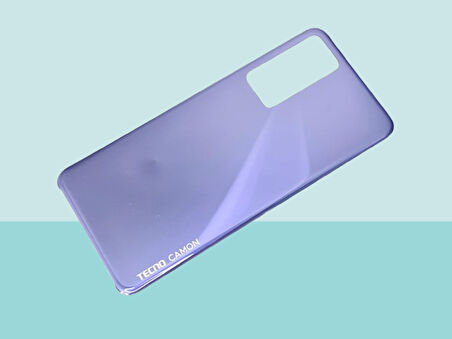 Tkgz - Tecno Camon 18 (CH6n) Arka Kapak Batarya Kapağı - MAVİ