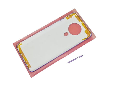 Tkgz - Tecno Spark 6 (KE7) FULL KASA Arka Kapak Batarya Kapağı - MAVİ