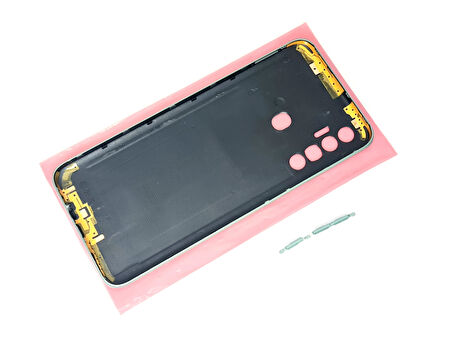 Tkgz - Tecno Spark 7 Pro (KF8) FULL KASA Arka Kapak Batarya Kapağı - YEŞİL