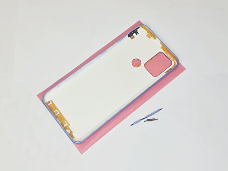 Tkgz - Tecno POVA FULL KASA Arka Kapak Batarya Kapağı - AÇIK MAVİ